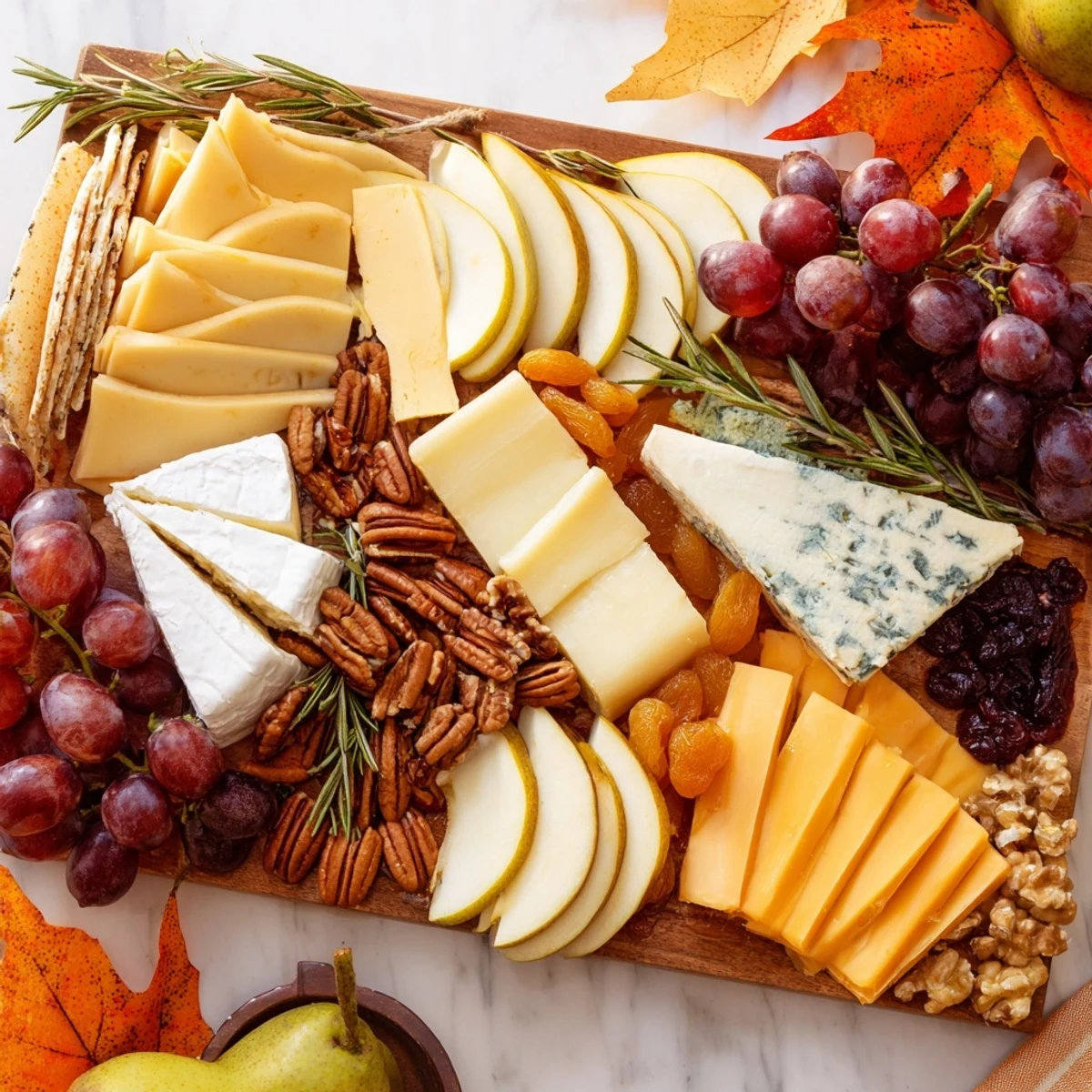 Autumn Leaf Cheese Platter