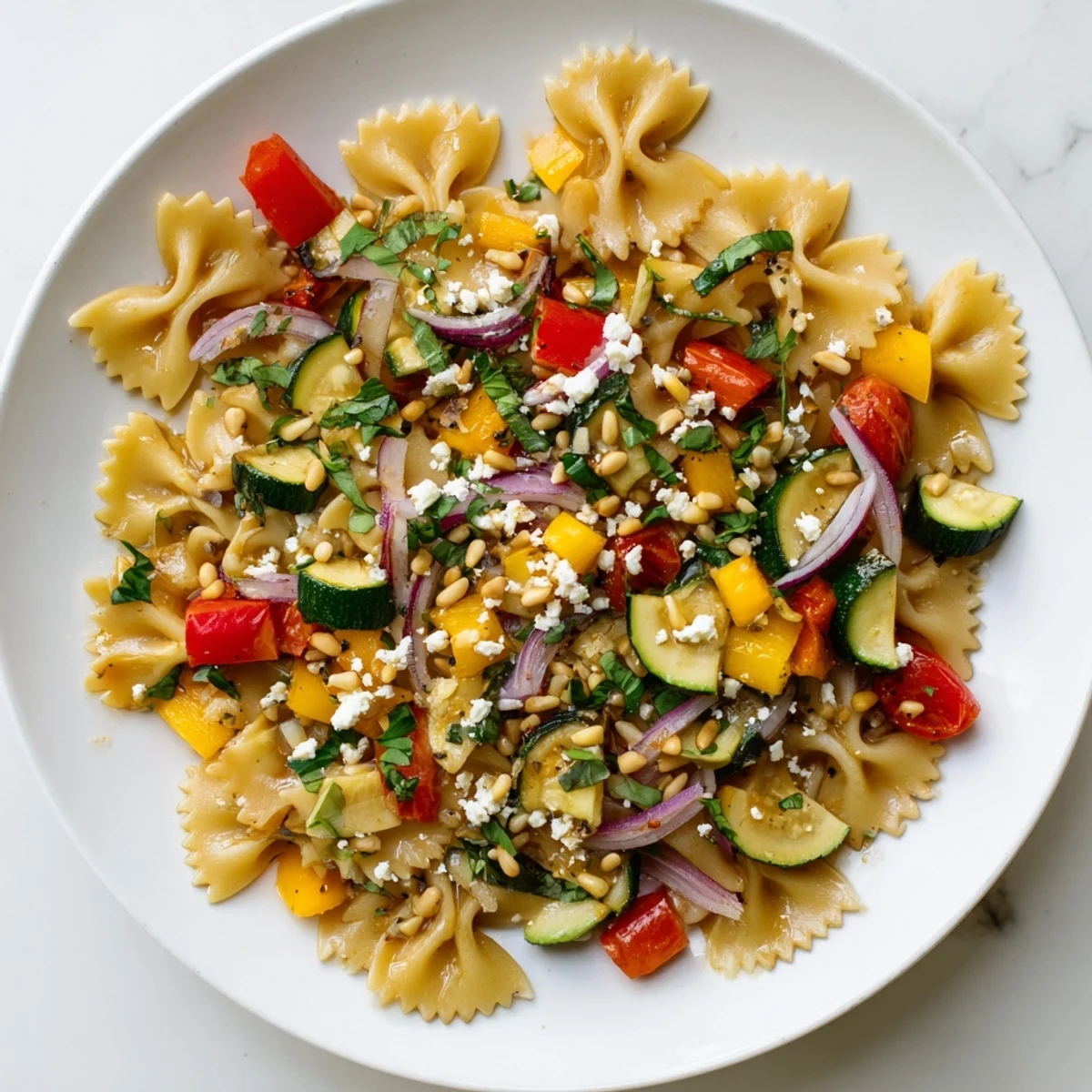 Festive Bow Tie Pasta Platter