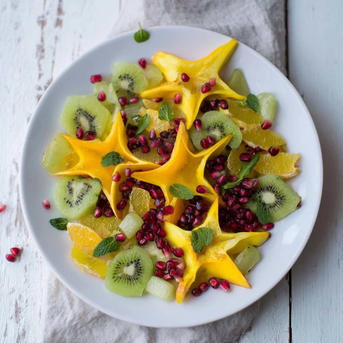 Pomegranate Mint Starfruit Platter