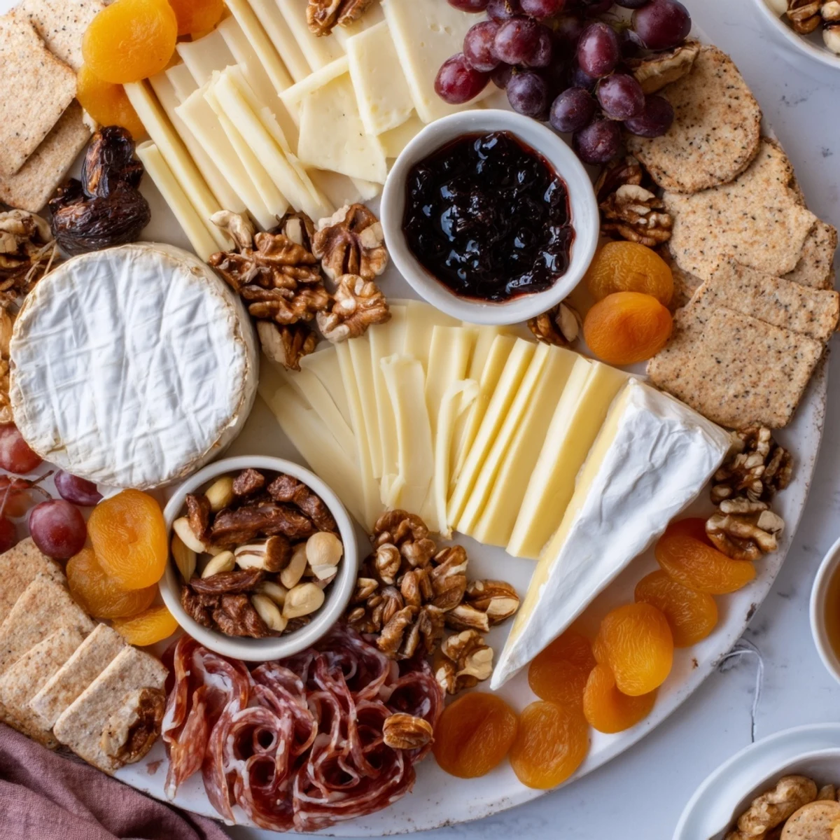 A beautifully arranged Plateau des Rois Mages Gourmand, offering sweet and savory holiday flavors.