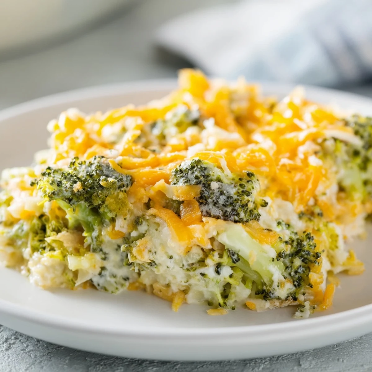 Golden, cheesy Broccoli Casserole Bites, baked until bubbly, presented for easy appetizer enjoyment.