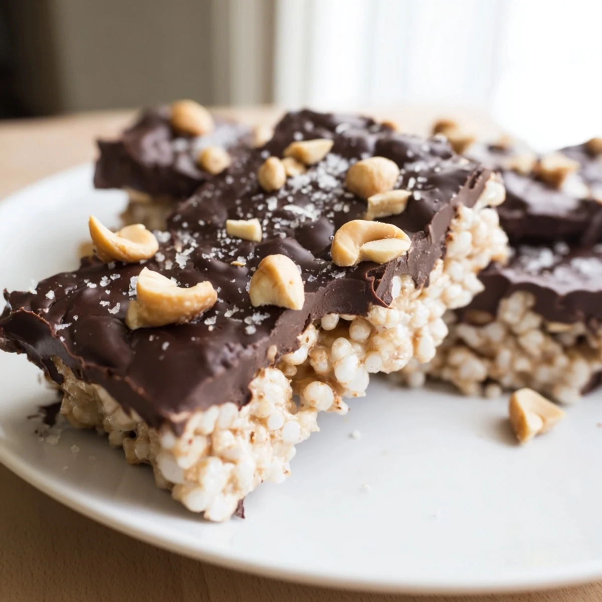 Peanut Butter Chocolate Rice Cakes: a decadent treat featuring creamy peanut butter, rich chocolate topping, and crunchy rice cakes.