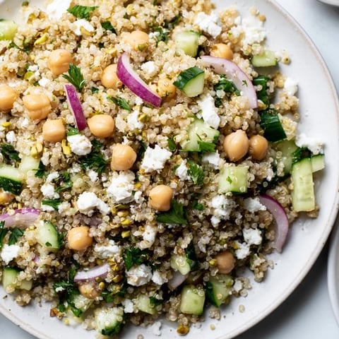 Jennifer Aniston Salad: A colorful mix of grains, veggies, and feta waiting to be enjoyed.