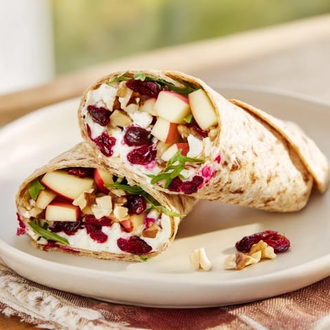 Cranberry Goat Cheese Walnut Wrap