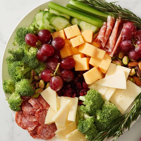 Evergreen tree snack board
