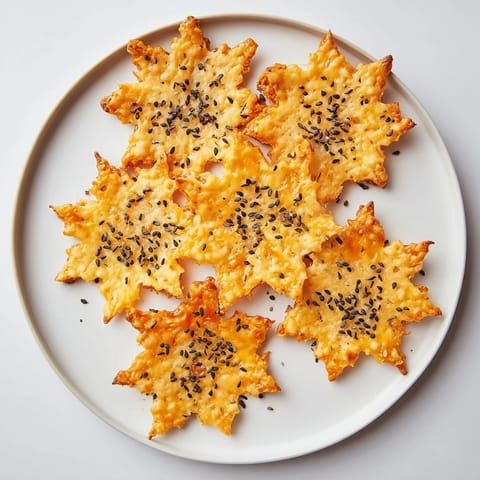 Golden, flaky Gourmet Crackers: Snowflake Cutout Cracker Board arranged beautifully for a holiday appetizer spread.