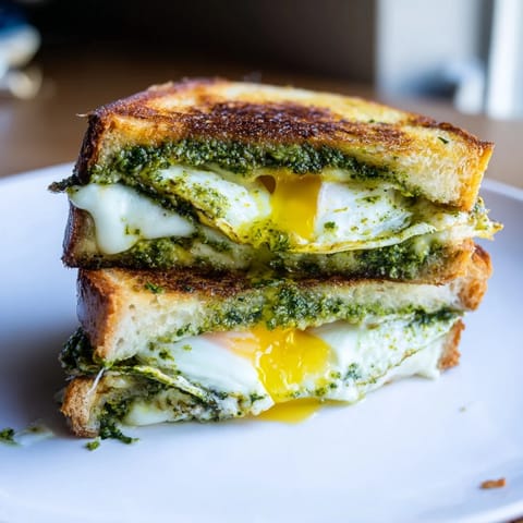 Pesto Egg Grilled Cheese