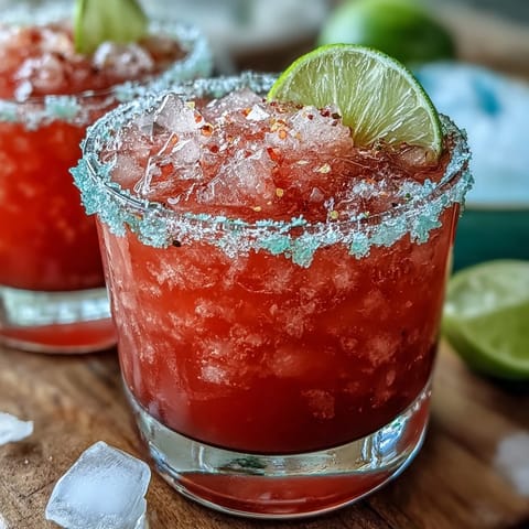 Best Guava Margarita in a salt-rimmed glass filled with ice, garnished with a fresh lime wheel and vibrant guava slice.