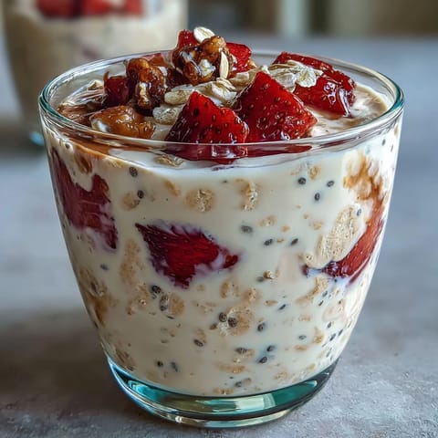 Strawberry Vanilla Protein Oats