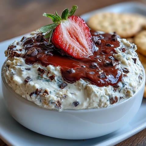 Creamy cottage cheese cookie dough dip served with fresh fruit slices for a healthy, protein-packed snack.  