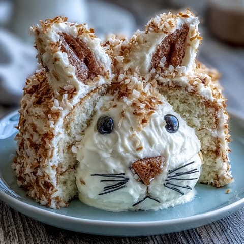 Sparkle Easter Bunny Cake