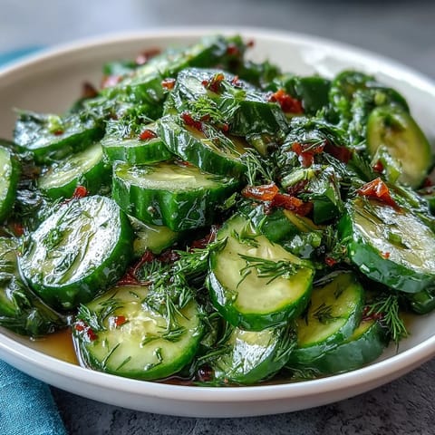 Cucumber Radish Dill Vinaigrette