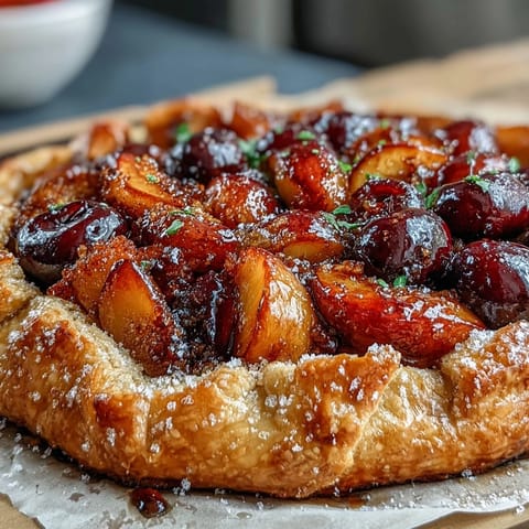Summer Stone Fruit Galette Frangipane