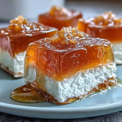 Vibrant mango agar-agar jelly cubes layered with rich coconut milk, a refreshing vegan dessert perfect for summer.
