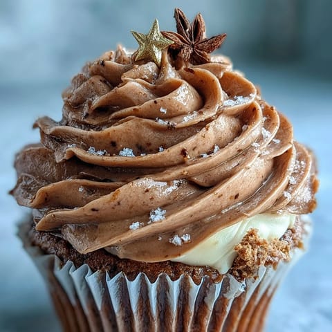Beautiful Taurus birthday cupcakes with terracotta buttercream frosting and gold edible accents in a rustic baking setting.
