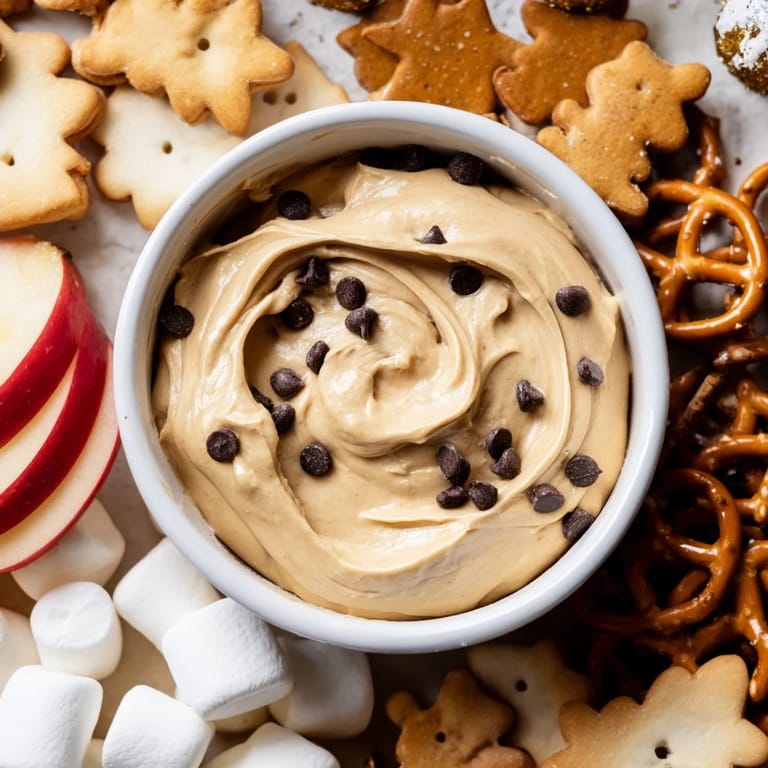 Enjoy the delicious Gingerbread House Dip Board, a festive dessert starring creamy dip and cookies.