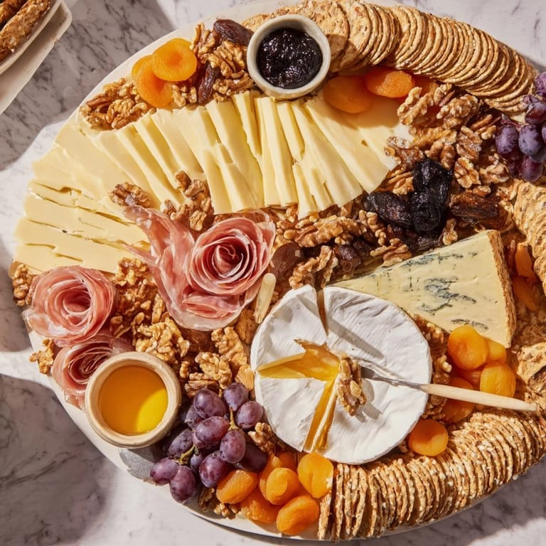 Delicious Plateau des Rois Mages Gourmand displaying a colorful spread of French and Mediterranean treats.