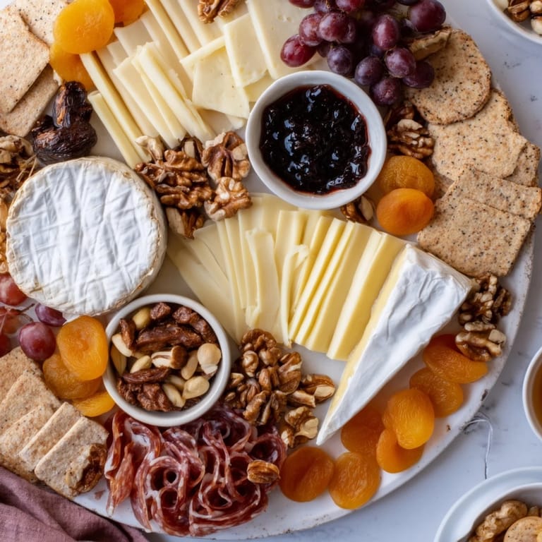 A beautifully arranged Plateau des Rois Mages Gourmand, offering sweet and savory holiday flavors.