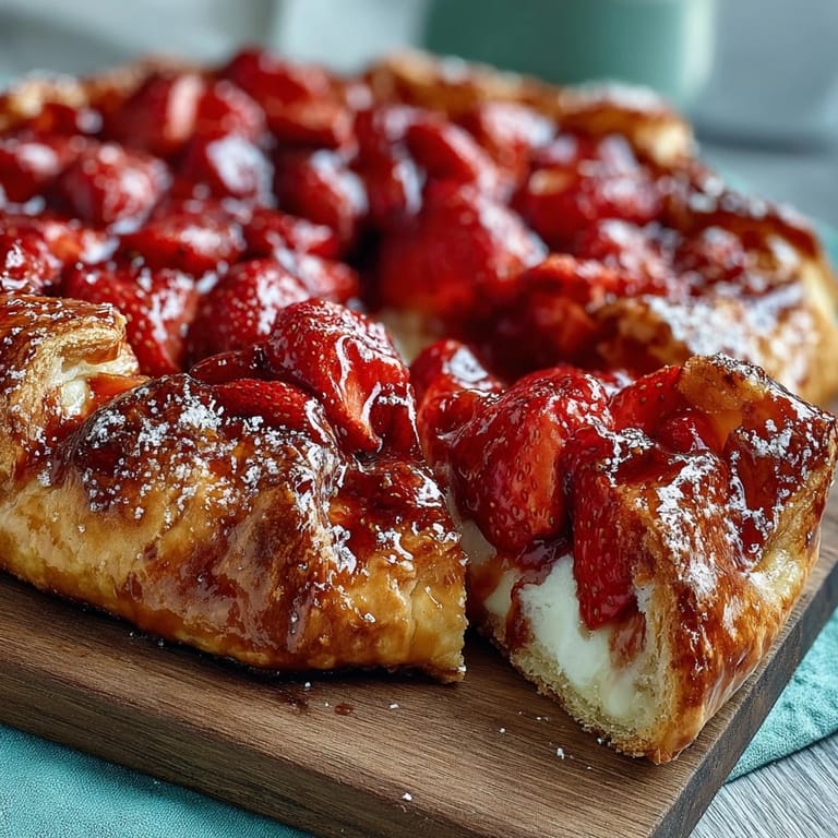Fresh strawberry galette with almond frangipane, a perfect rustic dessert for summer gatherings.