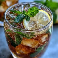Refreshing mini mint julep mocktails with fresh mint, lemon, and ginger ale served in frosty julep cups with mint garnish.