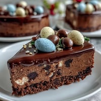 Colorful pastel chocolate bark with Cadbury eggs, swirled candy melts, and sprinkles for Easter dessert.