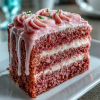 Elegant Bridal Shower Rosé Velvet Cake, showcasing beautiful pink layers and a golden shimmer.